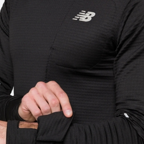 NEW BALANCE Impact Run Grid Back Crew - Picture 2 of 3